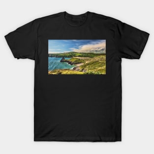 View Over Three Cliffs Bay South Wales T-Shirt